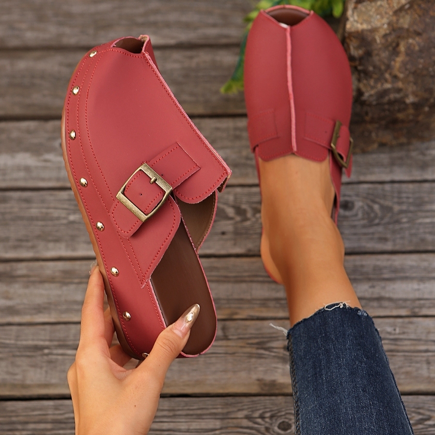 🔥Last Day 60% OFF - Orthopedic Thick sole Wedge Sandals  ( Buy 2 Free Shipping )