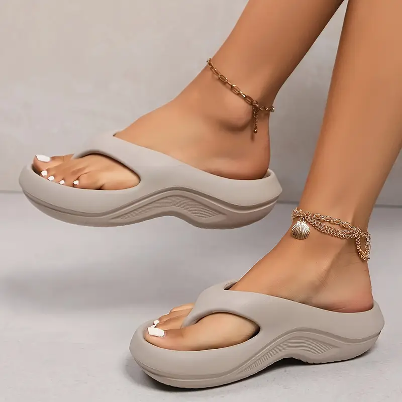 Womens Flat Slip-On Sandals