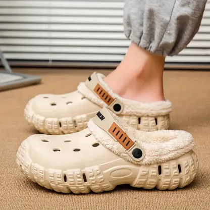 Men's & Women's Warm Indoor/Outdoor Slippers with Soft Fleece Lining