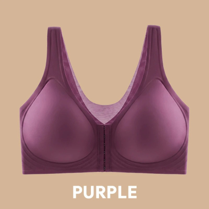 Pay 1 Get 3 - Seamless Front Buckle Cross Back Shaping Bra For Seniors