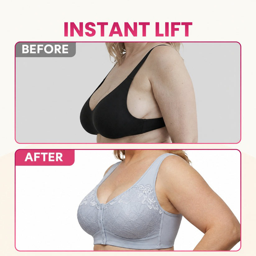 Pay 1 Get 3 - Front Closure Breathable Cotton Lifting Bra