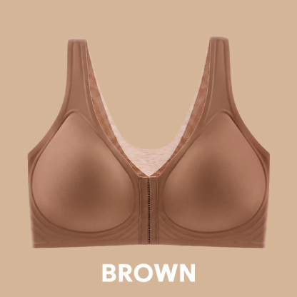 Pay 1 Get 3 - Seamless Front Buckle Cross Back Shaping Bra For Seniors