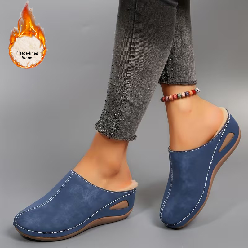 Women's Cozy Fleece Lined Slip-On Loafers
