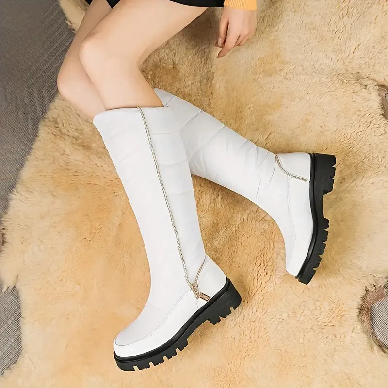 Women's Winter Waterproof Boots - Thick Insulated Snow Boots with Non-Slip Rubber Sole