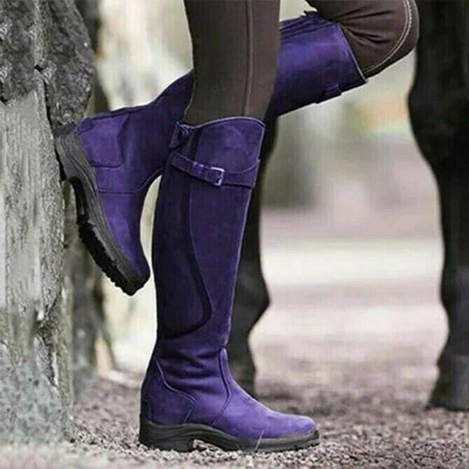 2024 Flash Sale 70% OFF🔥-Women Leather Low Heel Comfy Boots