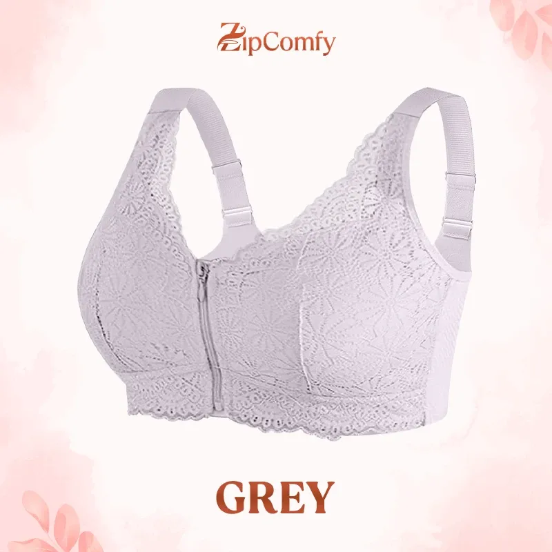 BUY ONE GET ONE FREE 🔥 ZipComfy - Comfy & Feminine Front Zipper Bra