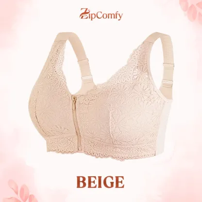 BUY ONE GET ONE FREE 🔥 ZipComfy - Comfy & Feminine Front Zipper Bra