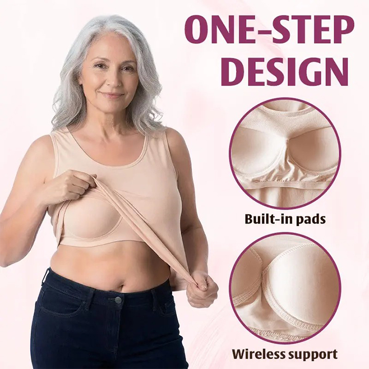Pay 1 Get 3 - Soft Built-In Bra Tank Top for Women