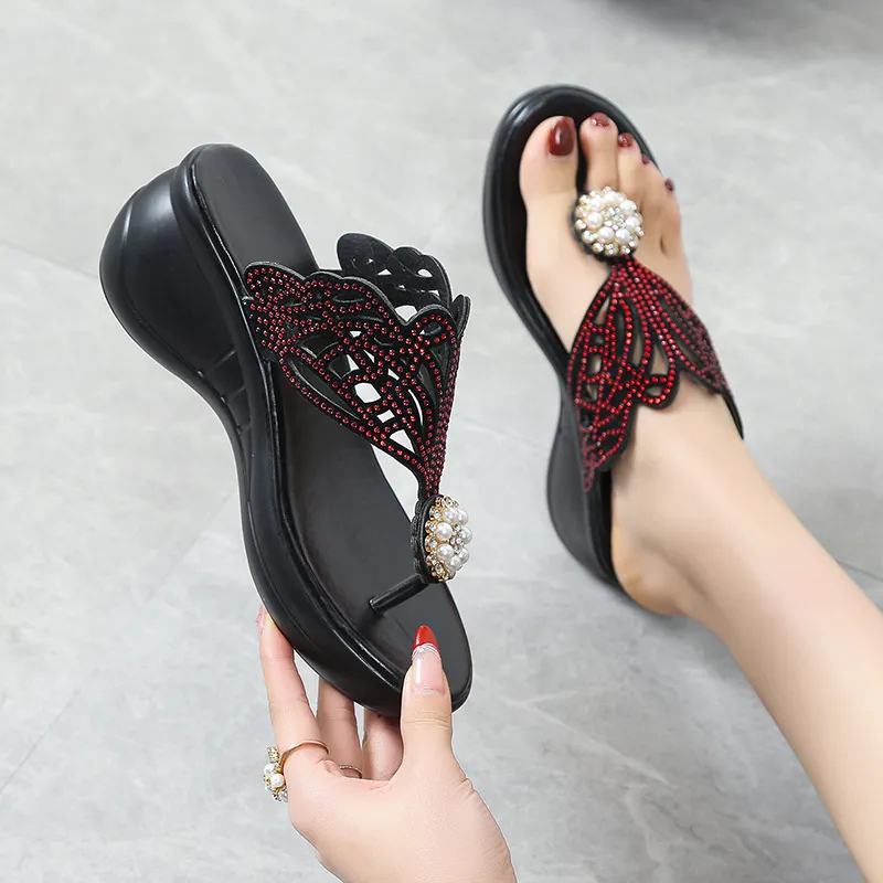 Women's Rhinestone Bohemian Slippers