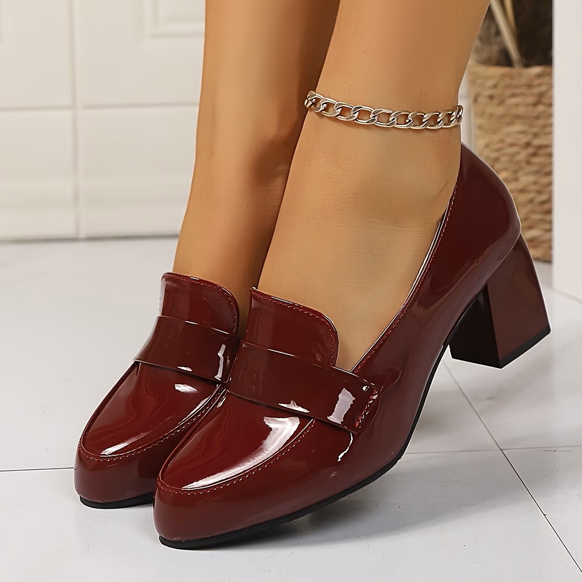 Women's High-heeled Leather Shoes ( BUY 2 FREE SHIPPING )