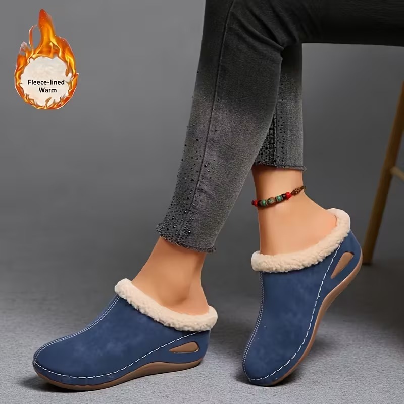 Women's Cozy Fleece Lined Slip-On Loafers