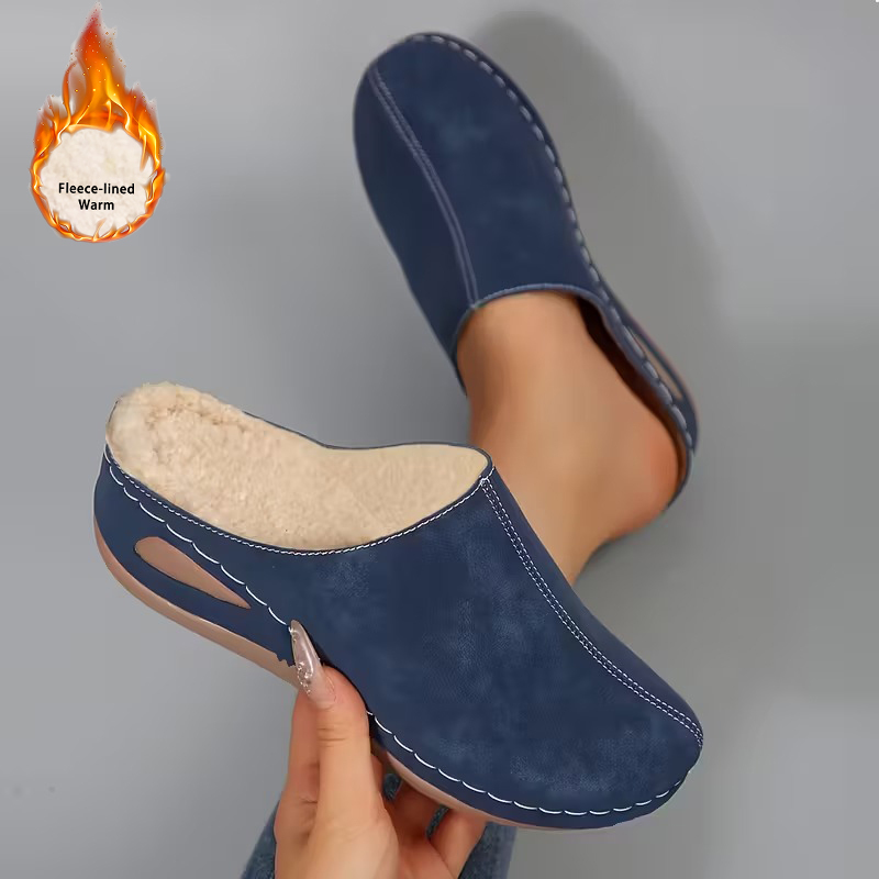 Women's Cozy Fleece Lined Slip-On Loafers
