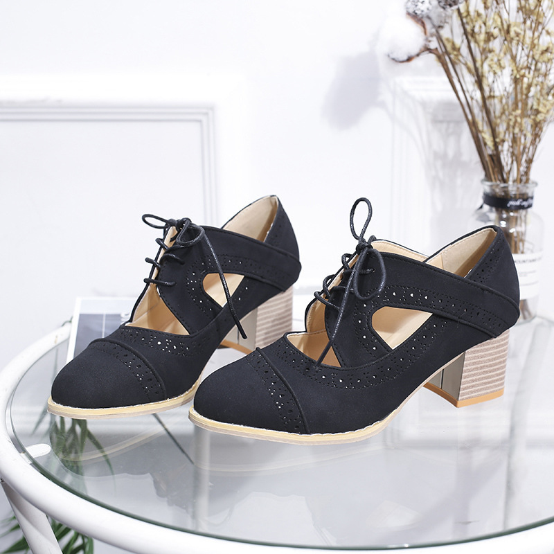 🔥Last Day 60% OFF - New large size breathable retro thick heel sandals