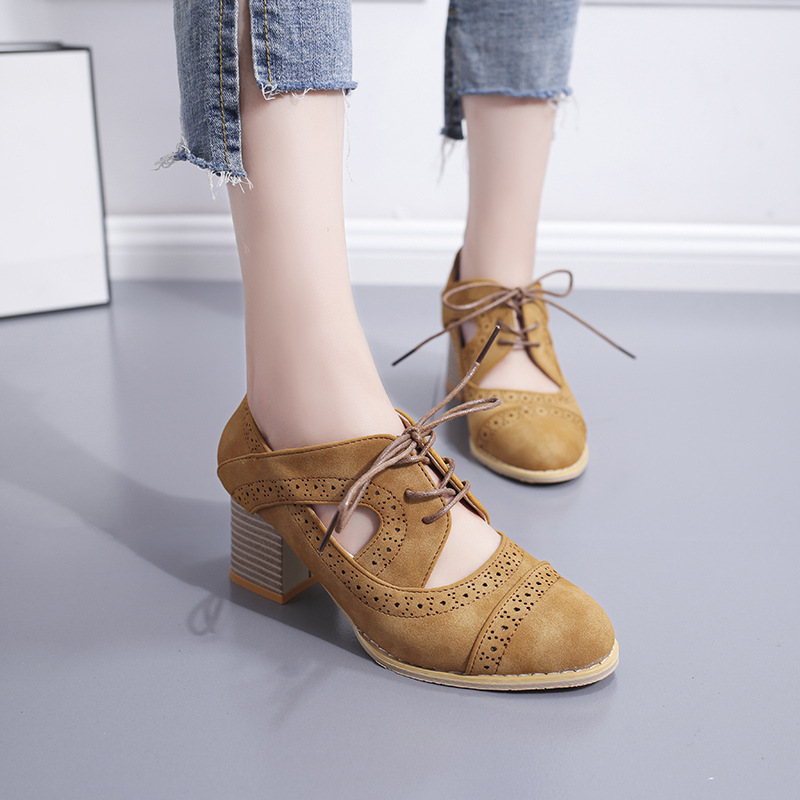 🔥Last Day 60% OFF - New large size breathable retro thick heel sandals
