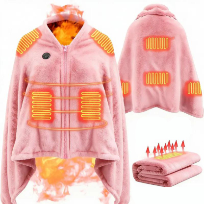 Portable Heated Blanket Shawl