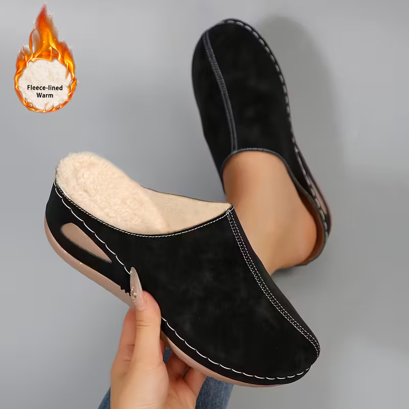 Women's Cozy Fleece Lined Slip-On Loafers