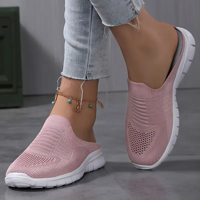 Comfy Solid Color Closed Toe Non Slip Slides Shoes