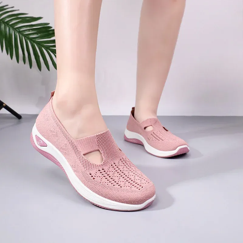 Women's Woven Orthopedic Breathable Soft Sole Shoes