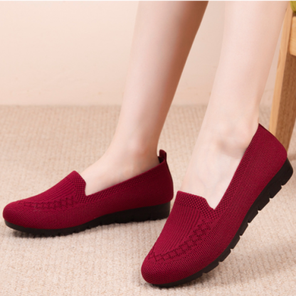 Casual Shoes Women’s Mesh Breathable Slip on Flat Shoes Ladies Loafers