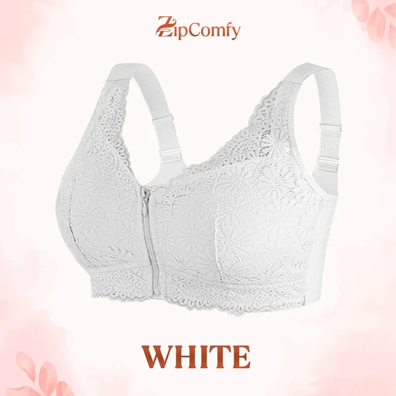 BUY ONE GET ONE FREE 🔥 ZipComfy - Comfy & Feminine Front Zipper Bra
