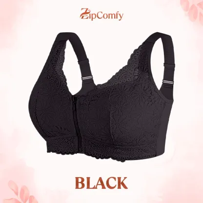 BUY ONE GET ONE FREE 🔥 ZipComfy - Comfy & Feminine Front Zipper Bra