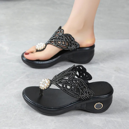 Women's Rhinestone Bohemian Slippers