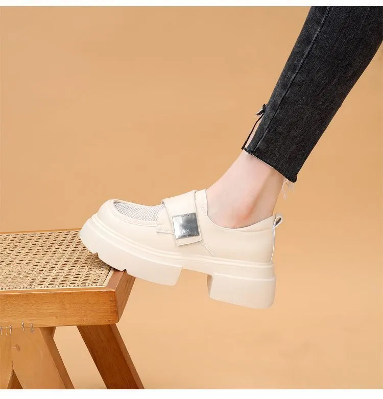 [Comfortable Wedge] Women's Velcro thick sole Heeled Sandals