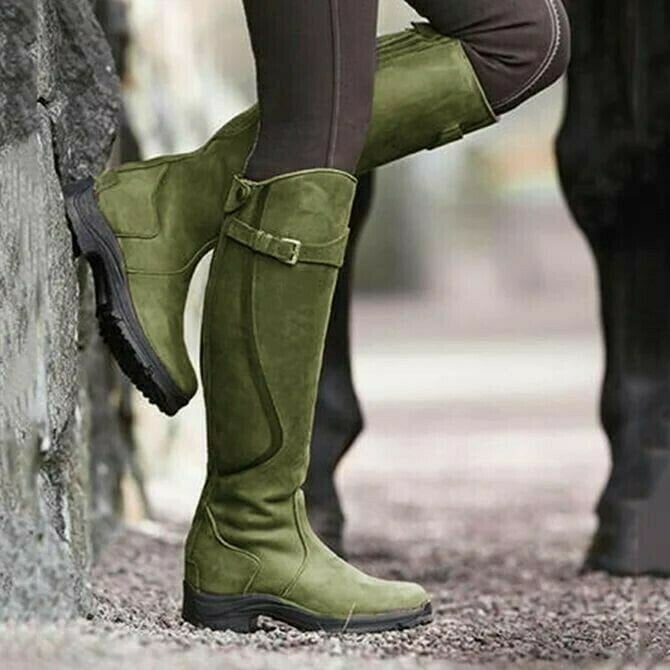 2024 Flash Sale 70% OFF🔥-Women Leather Low Heel Comfy Boots