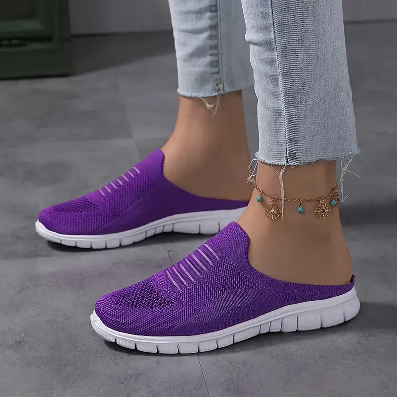 Comfy Solid Color Closed Toe Non Slip Slides Shoes