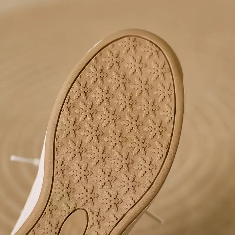 Women's Chic White Slip-On Loafers with Thick Sole