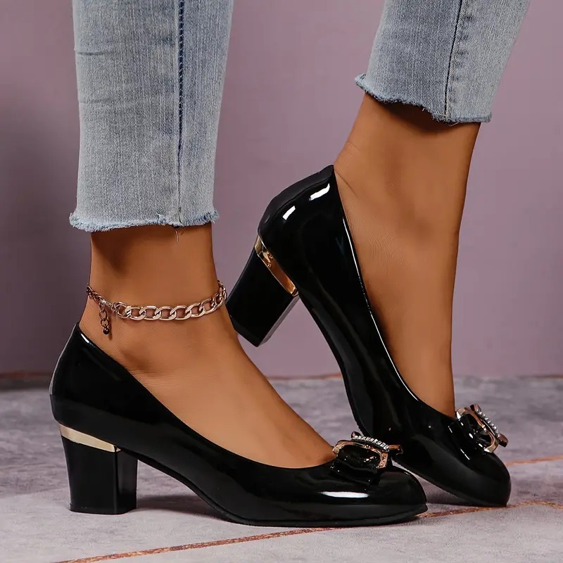 Rhinestone Bowknot Elegant Pumps