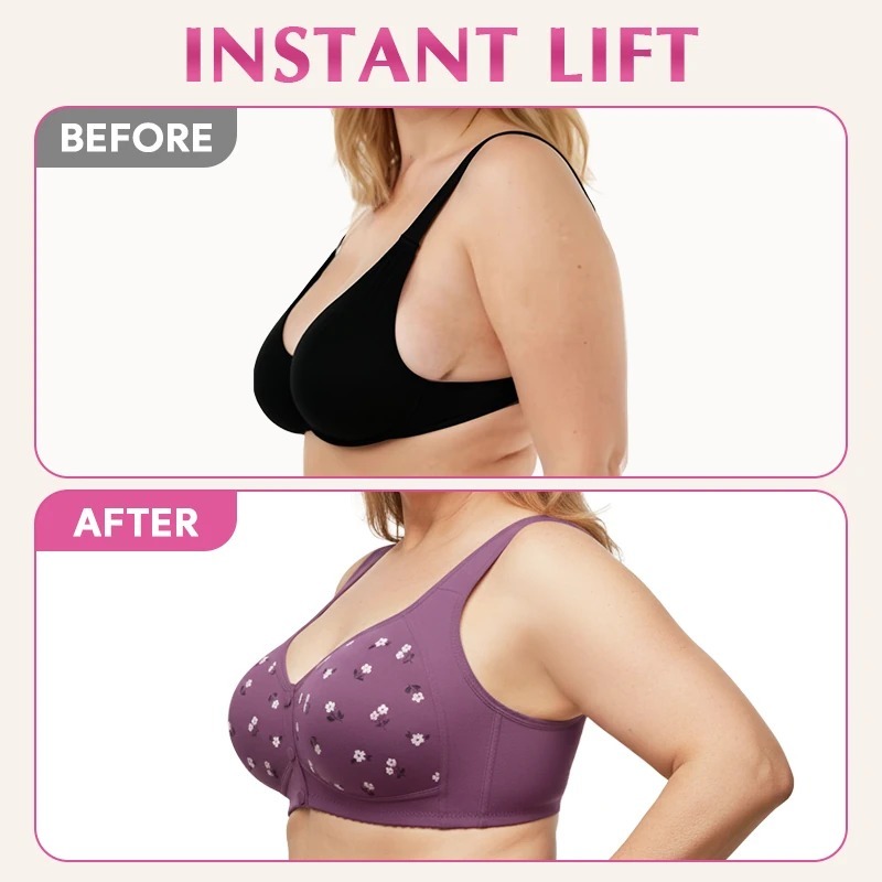 Pay 1 Get 3 - Comfortable & Convenient Front Button Bra