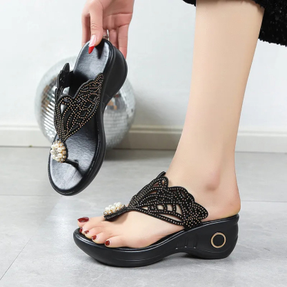 Women's Rhinestone Bohemian Slippers