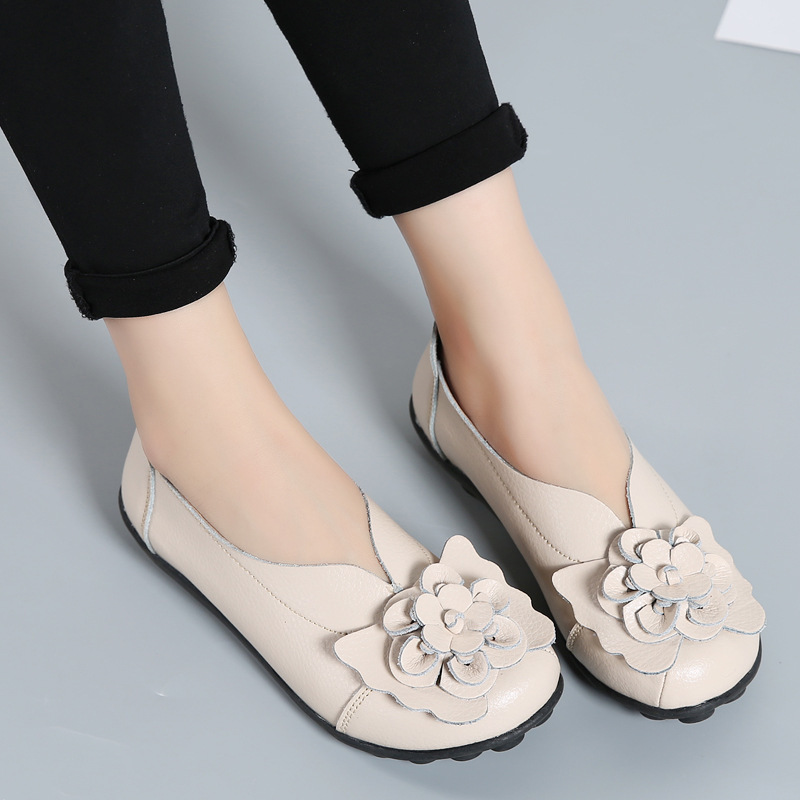 Orthopedic Flower Loafers In Breathable Leather - BUY 2 FREE SHIPPING
