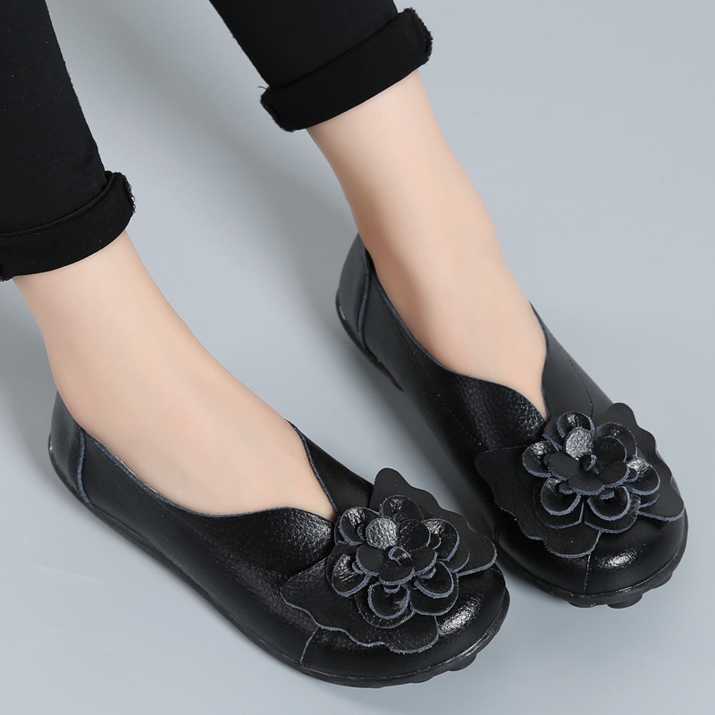 Orthopedic Flower Loafers In Breathable Leather - BUY 2 FREE SHIPPING