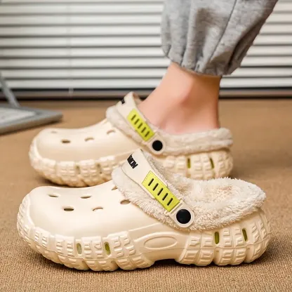 Men's & Women's Warm Indoor/Outdoor Slippers with Soft Fleece Lining