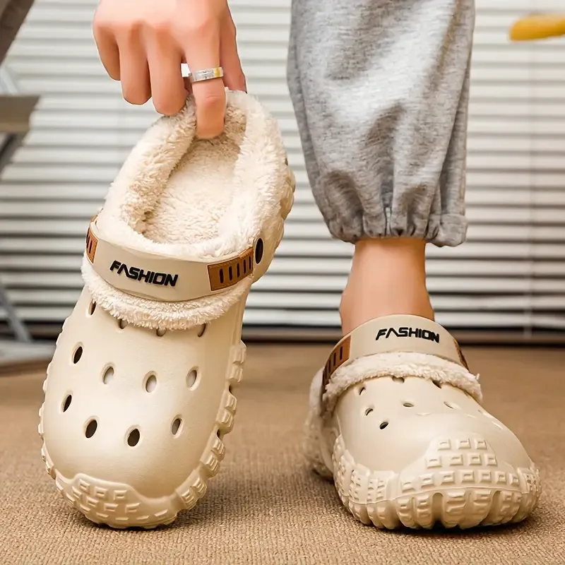 Men's & Women's Warm Indoor/Outdoor Slippers with Soft Fleece Lining