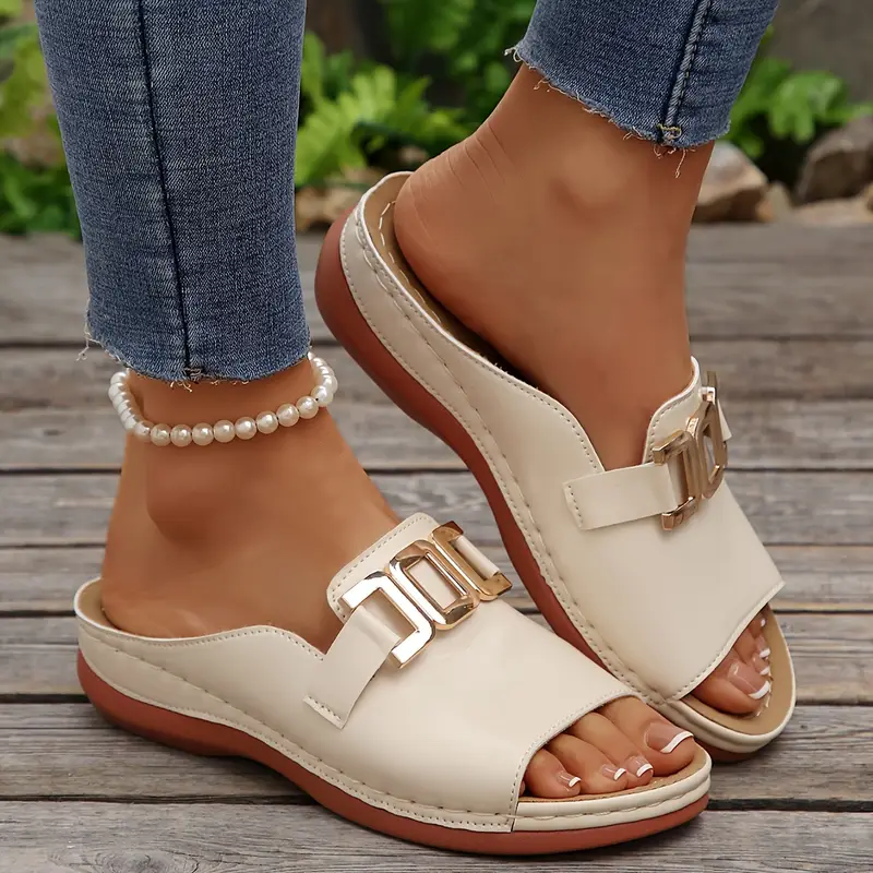 Women's Comfortable Slip-On Wedge Sandals