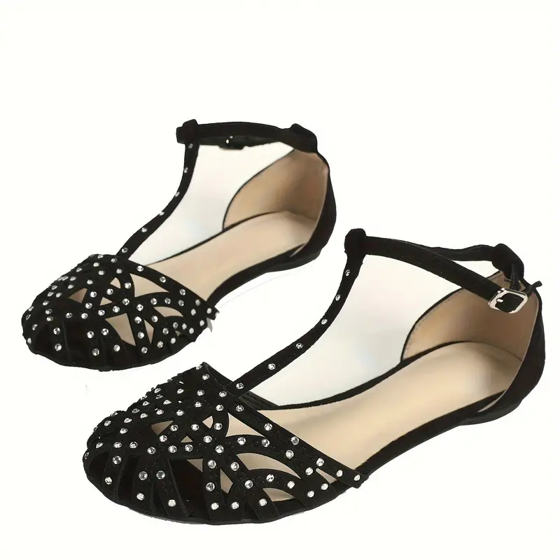 [Copy]🔥Last Day Promotion 50% OFF - Women's Rhinestone Butterfly Decor Flat Sandals