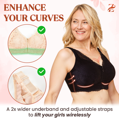 BUY ONE GET ONE FREE 🔥 ZipComfy - Comfy & Feminine Front Zipper Bra