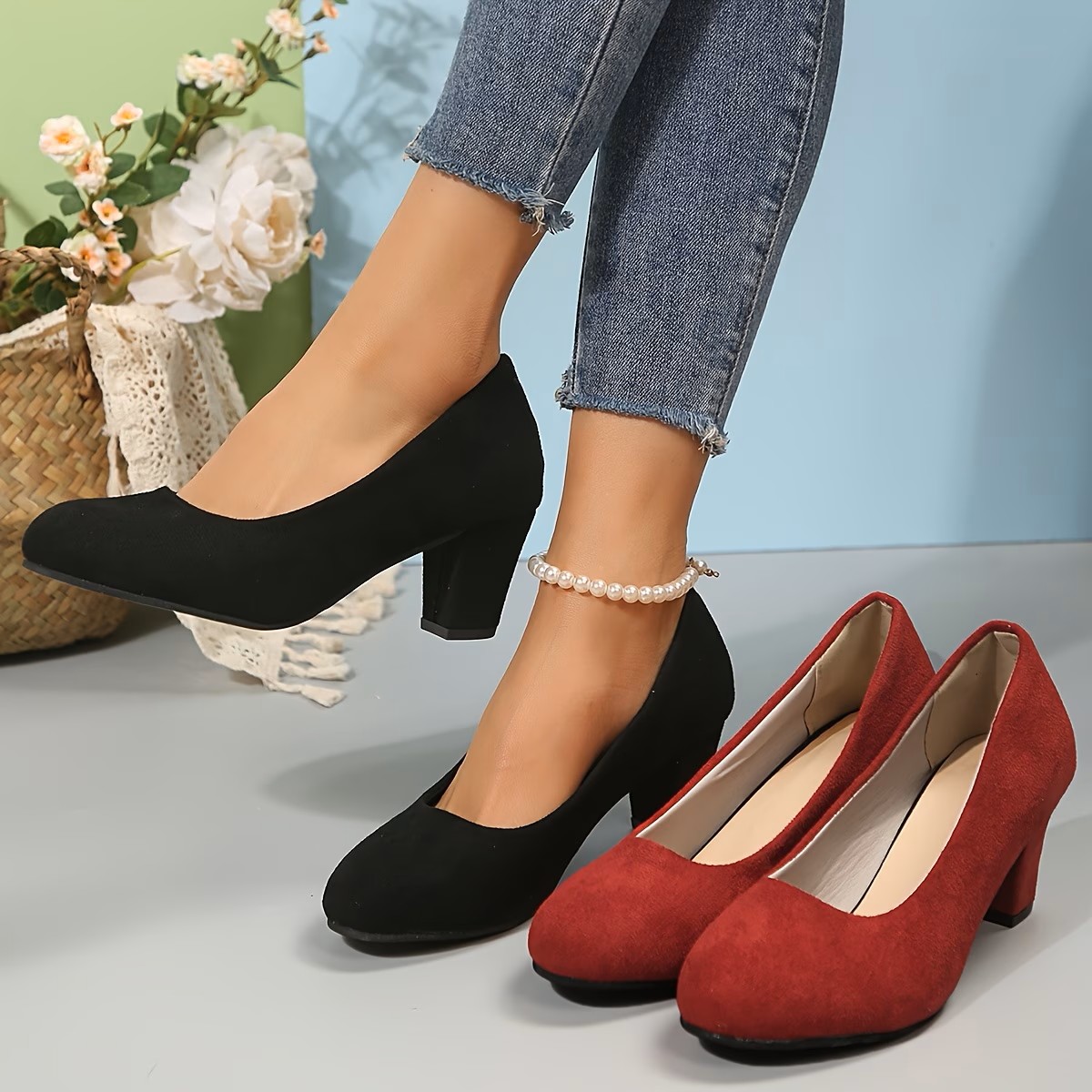 Women's Solid Color One-Strap High Heels ( BUY 2 FREE SHIPPING )