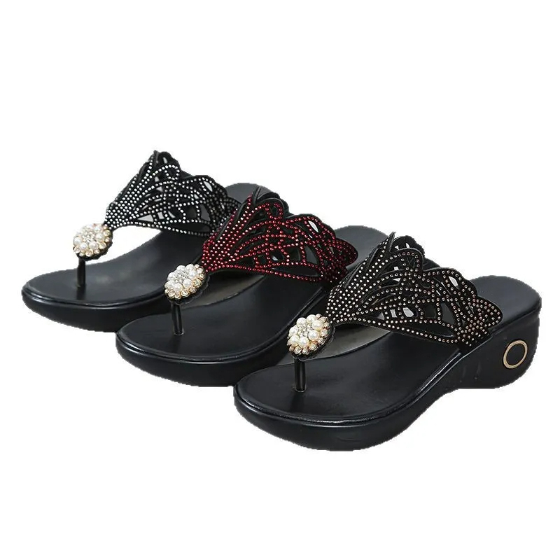 Women's Rhinestone Bohemian Slippers