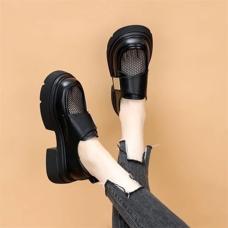 [Comfortable Wedge] Women's Velcro thick sole Heeled Sandals