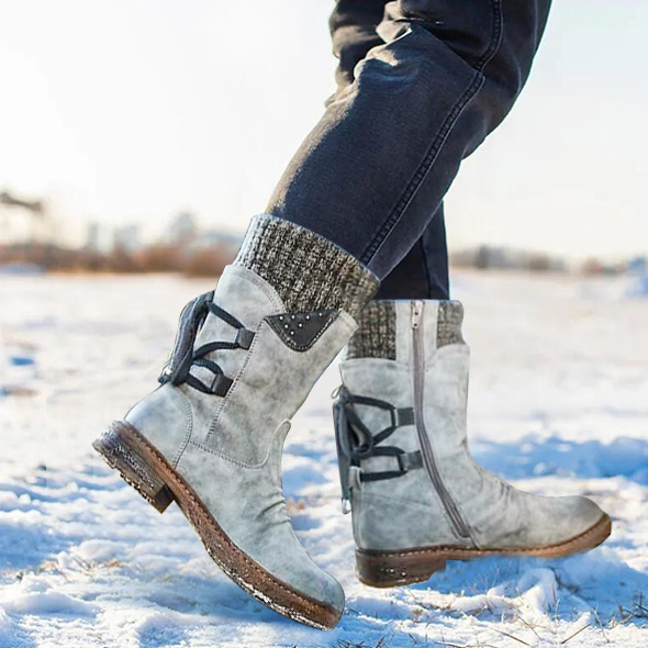 🔥Clearance Sale 60% OFF - Women's Winter Warm Back Lace Up Snow Boots