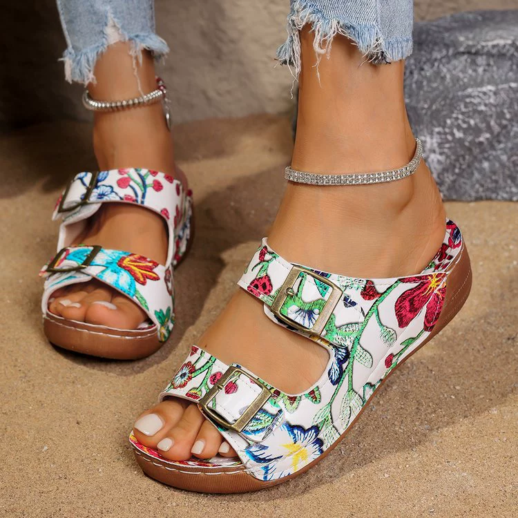 🔥Last Day 60% OFF - Casual belt buckle comfortable sandals