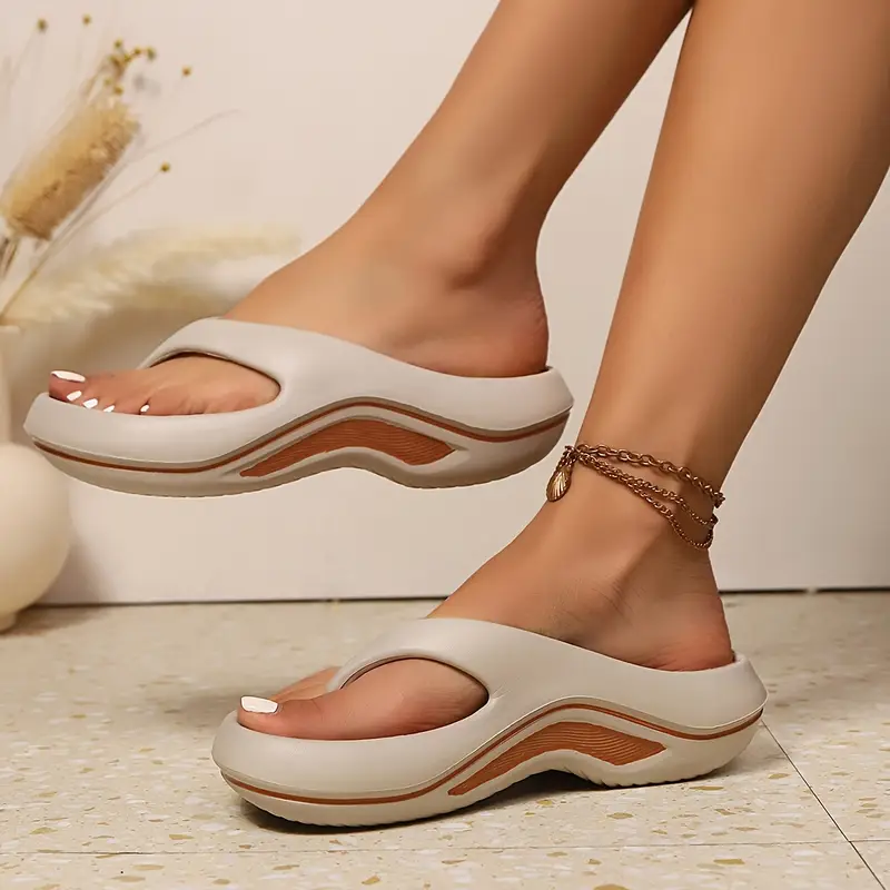 Womens Flat Slip-On Sandals