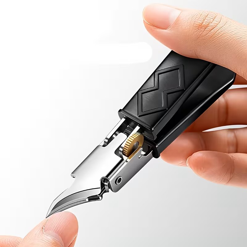 New Model of Ultra-Sharp Angled Pulley Switch Nail Clippers, Cuticle Nippers, And Large Toenail Scissors