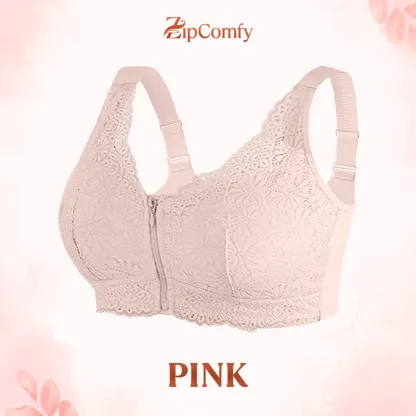 BUY ONE GET ONE FREE 🔥 ZipComfy - Comfy & Feminine Front Zipper Bra