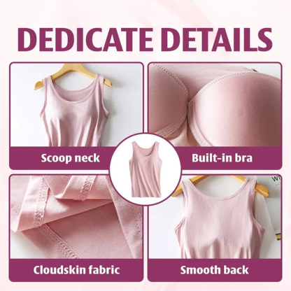 Pay 1 Get 3 - Soft Built-In Bra Tank Top for Women
