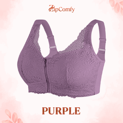 BUY ONE GET ONE FREE 🔥 ZipComfy - Comfy & Feminine Front Zipper Bra